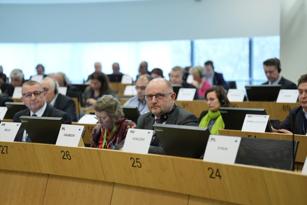 Posiedzenie komisji NAT, Bruksela 5 lutego 2024, fot. Mieszko Matusiak/ UMWKP