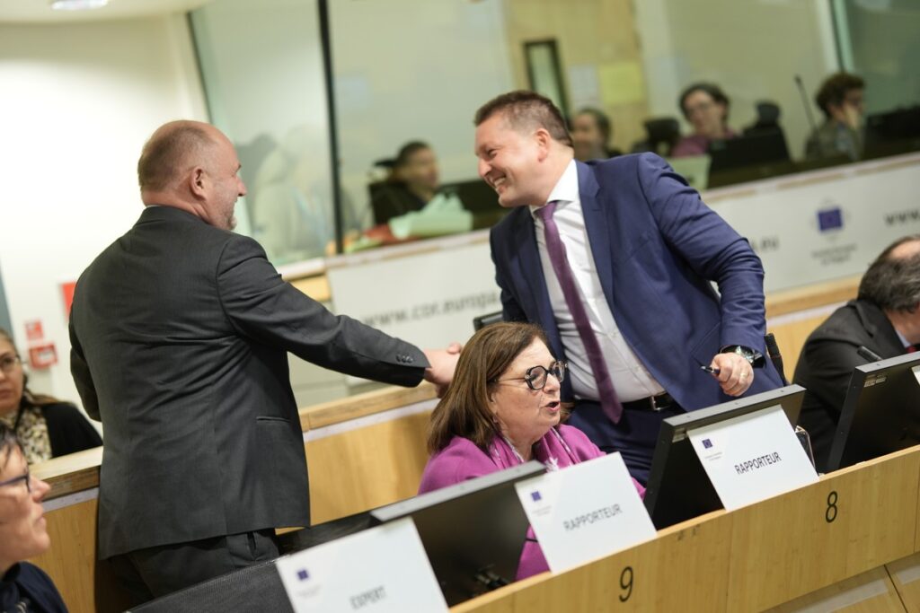 Posiedzenie komisji NAT, Bruksela 5 lutego 2024, fot. Mieszko Matusiak/ UMWKP