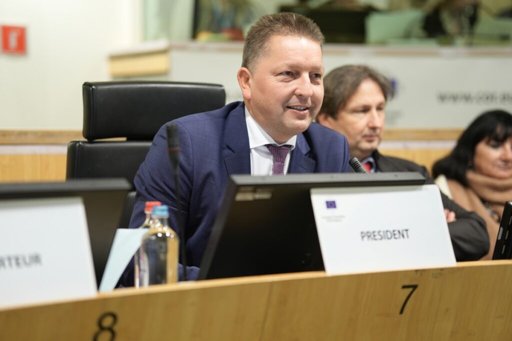 Posiedzenie komisji NAT, Bruksela 5 lutego 2024, fot. Mieszko Matusiak/ UMWKP