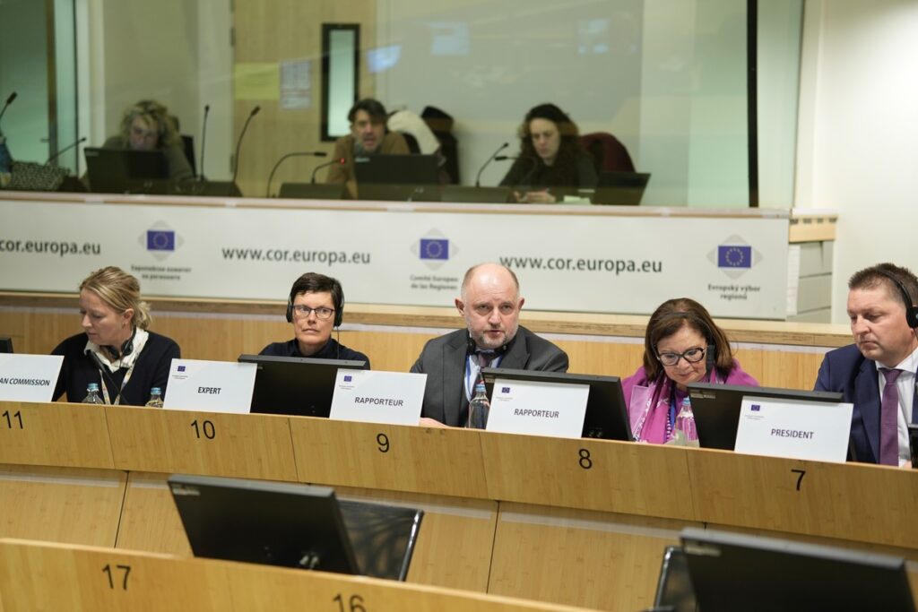 Posiedzenie komisji NAT, Bruksela 5 lutego 2024, fot. Mieszko Matusiak/ UMWKP