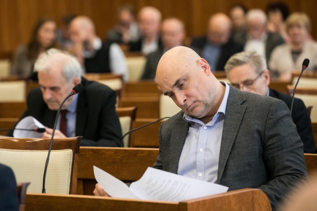 Posiedzenie sejmiku województwa, 7 lutego 2024, fot. Andrzej Goiński/UMWKP