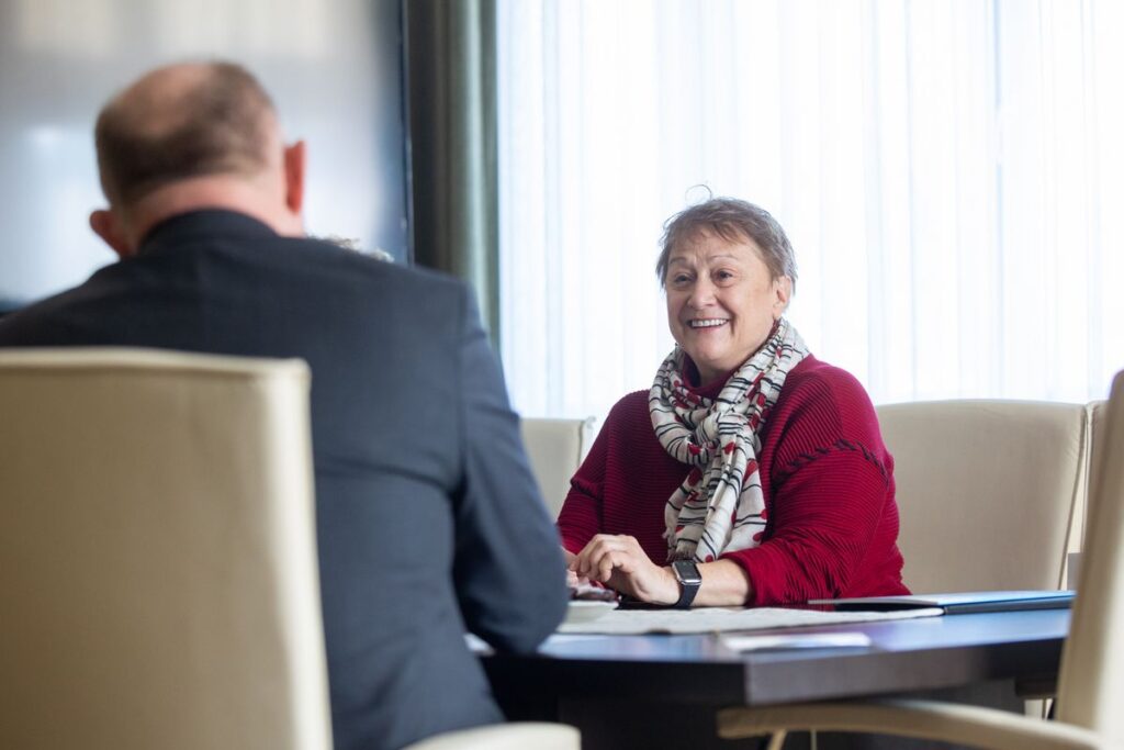 Spotkanie marszałka Piotra Całbeckiego z dr Mary A. Voytek z NASA, fot. Mikołaj Kuras dla UMWKP