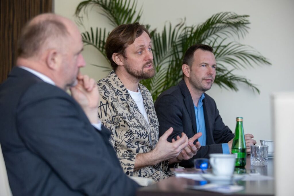 Spotkanie marszałka Piotra Całbeckiego z dr Mary A. Voytek z NASA, fot. Mikołaj Kuras dla UMWKP