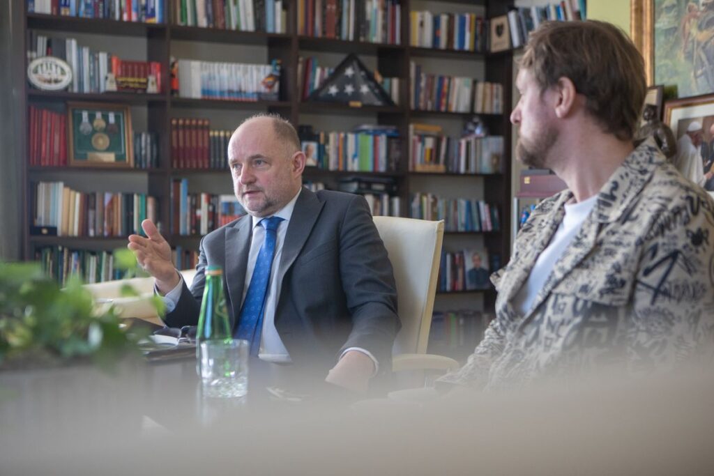 Spotkanie marszałka Piotra Całbeckiego z dr Mary A. Voytek z NASA, fot. Mikołaj Kuras dla UMWKP