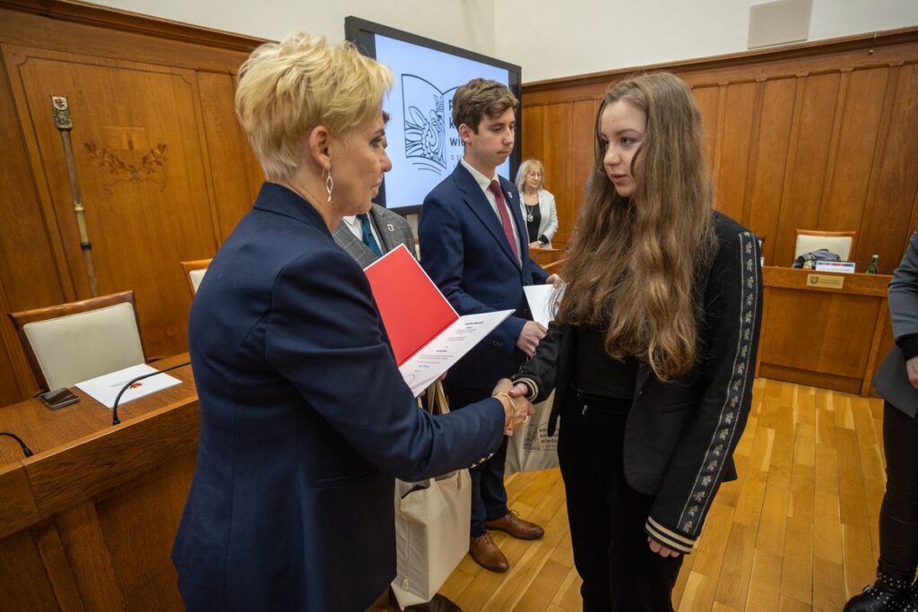Finał Konkursu Wiedzy o Samorządzie Terytorialnym, fot. Mikołaj Kuras dla UMWKP