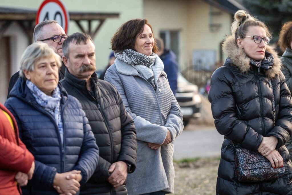 Inauguracja programu poprawiającego bezpieczeństwo na wojewódzkich trasach, Dębiny 14 marca 2024, fot. Szymon Zdziebło/tarantoga.pl dla UMWKP