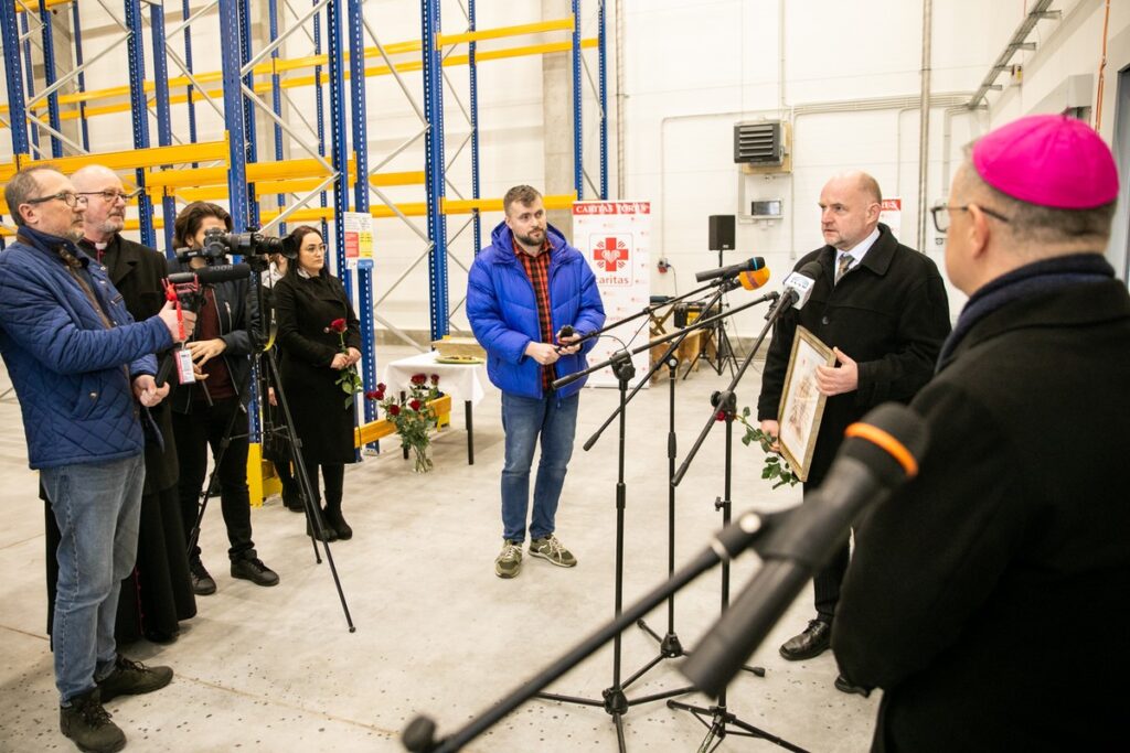 Otwarcie magazynu żywności w Grudziądzu fot. Andrzej Goiński/UMWKP