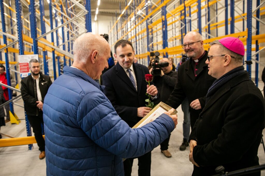 Otwarcie magazynu żywności w Grudziądzu fot. Andrzej Goiński/UMWKP