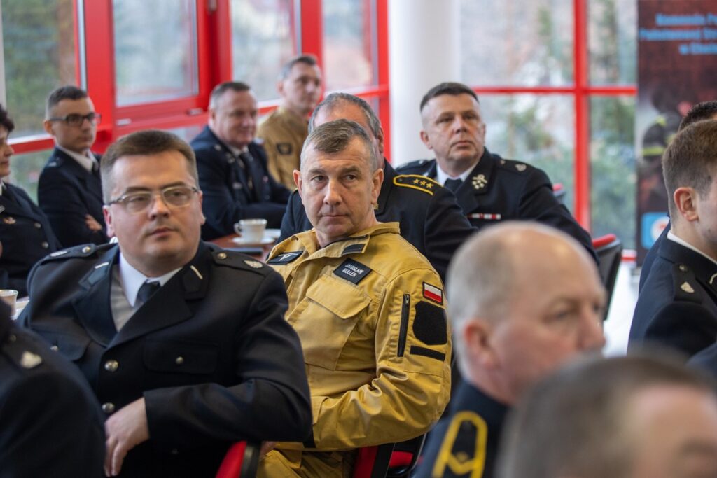 Spotkanie ze strażakami z powiatu chełmińskiego, fot. Mikołaj Kuras dla UMWKP