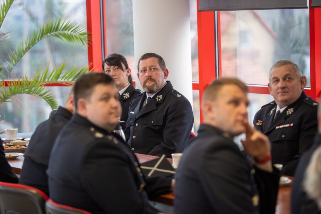 Spotkanie ze strażakami z powiatu chełmińskiego, fot. Mikołaj Kuras dla UMWKP