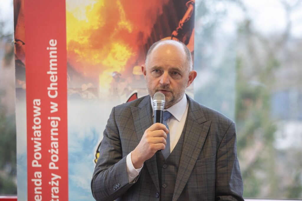 Spotkanie ze strażakami z powiatu chełmińskiego, fot. Mikołaj Kuras dla UMWKP