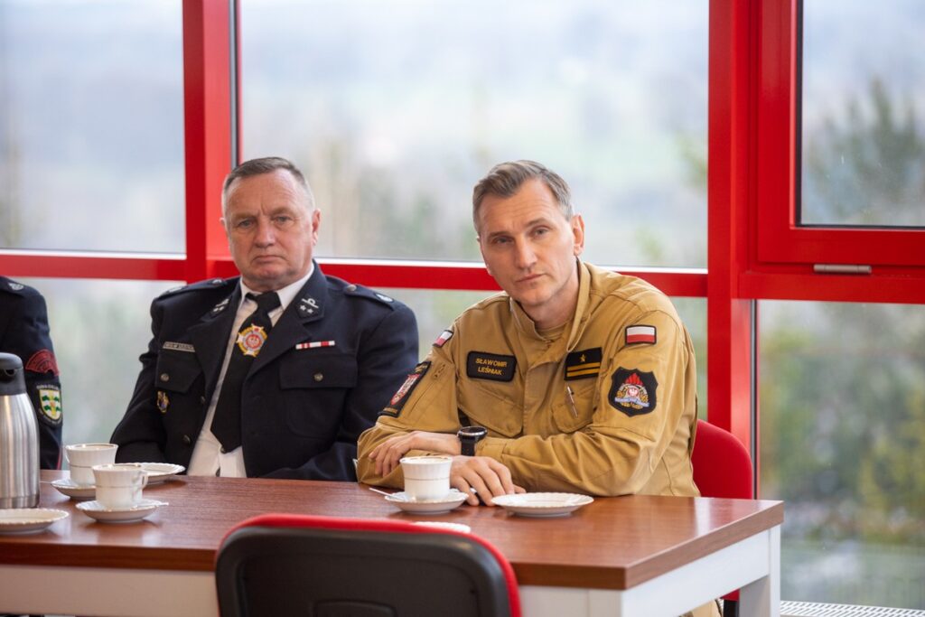 Spotkanie ze strażakami z powiatu chełmińskiego, fot. Mikołaj Kuras dla UMWKP