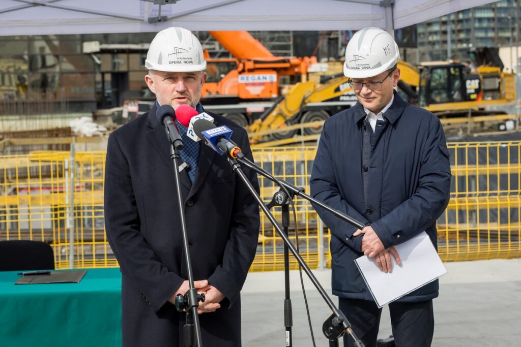 Wmurowanie aktu erekcyjnego pod rozbudowę Opery Nova, fot. Tomasz Czachorowski/eventphoto.com.pl dla UMWKP