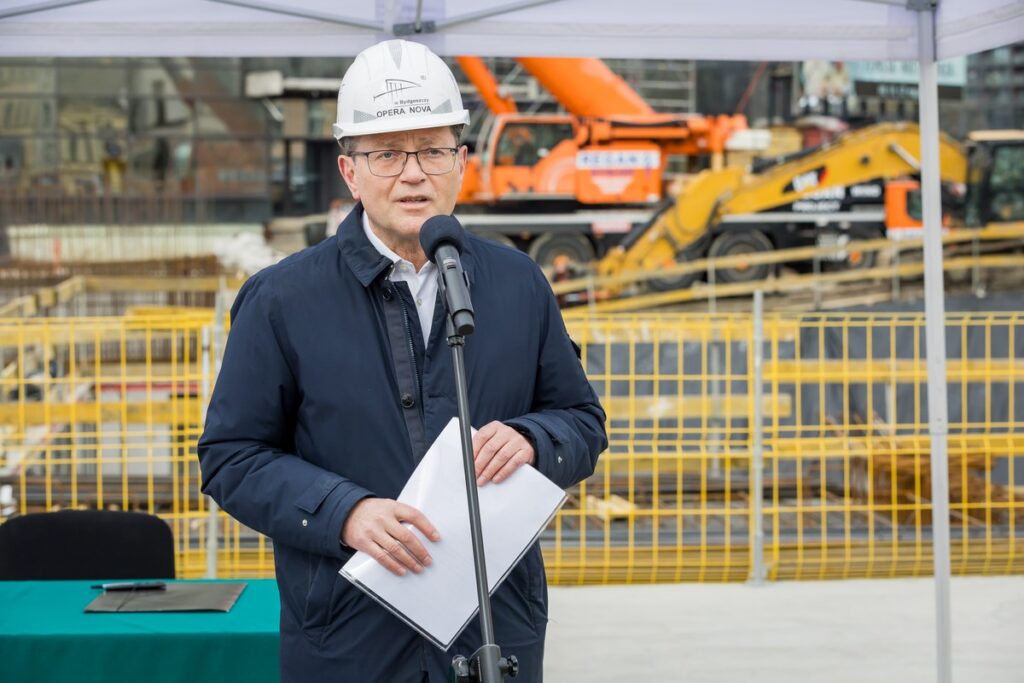 Wmurowanie aktu erekcyjnego pod rozbudowę Opery Nova, fot. Tomasz Czachorowski/eventphoto.com.pl dla UMWKP