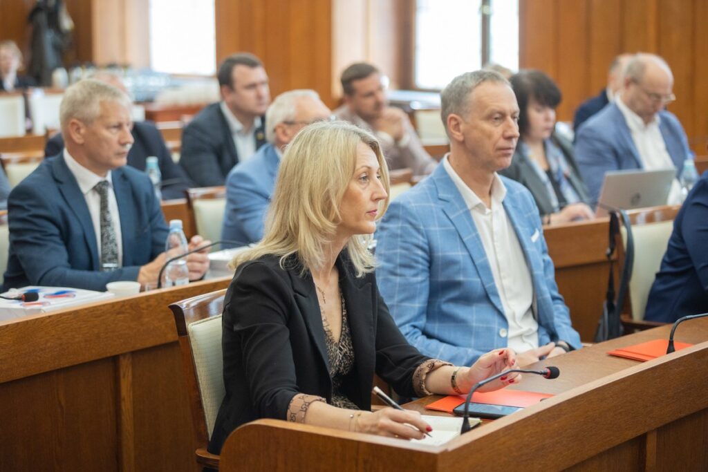 Spotkanie z delegacją samorządowców z Łotwy, fot. Mikołaj Kuras dla UMWKP