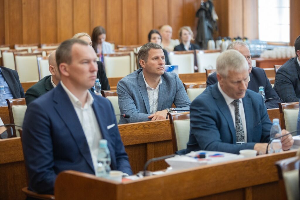 Spotkanie z delegacją samorządowców z Łotwy, fot. Mikołaj Kuras dla UMWKP