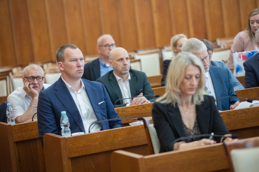 Spotkanie z delegacją samorządowców z Łotwy, fot. Mikołaj Kuras dla UMWKP