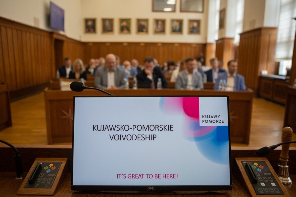 Spotkanie z delegacją samorządowców z Łotwy, fot. Mikołaj Kuras dla UMWKP