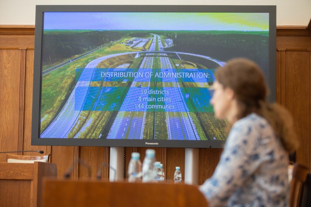 Spotkanie z delegacją samorządowców z Łotwy, fot. Mikołaj Kuras dla UMWKP