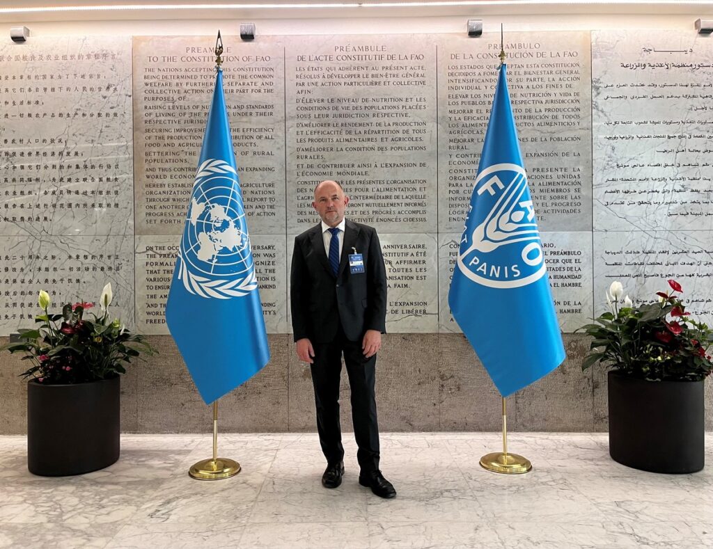 Marszałek Piotr Całbecki na konferencji FAO w Rzymie, fot. Mieszko Matusiak/UMWKP