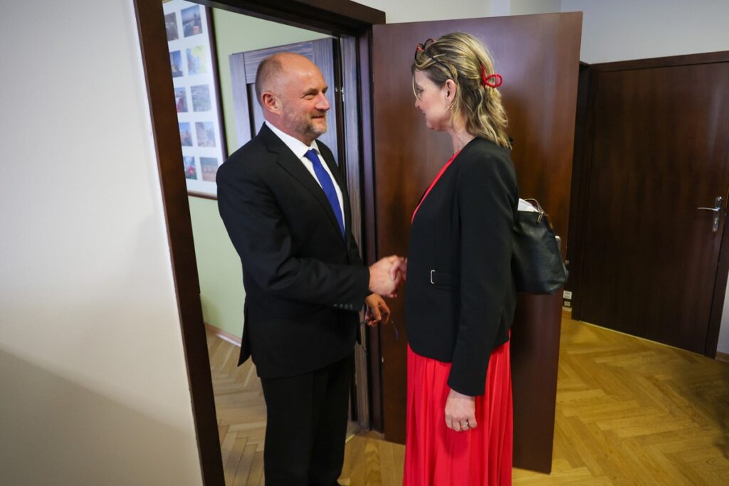 Spotkanie z ambasadorem Republiki Słowackiej Andreą Elschekovą-Matisovą, fot. Mikołaj Kuras dla UMWKP