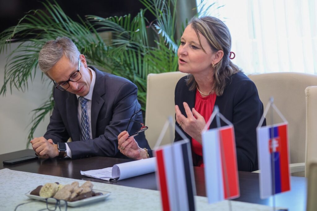 Spotkanie z ambasadorem Republiki Słowackiej Andreą Elschekovą-Matisovą, fot. Mikołaj Kuras dla UMWKP