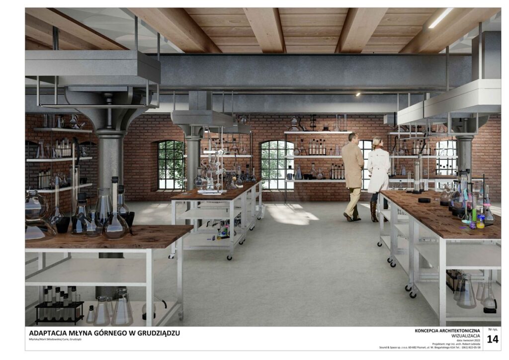 Wizualizacja Młyna Energii, graf. Sound & Space