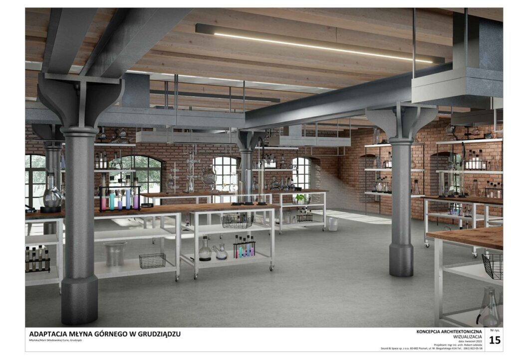 Wizualizacja Młyna Energii, graf. Sound & Space