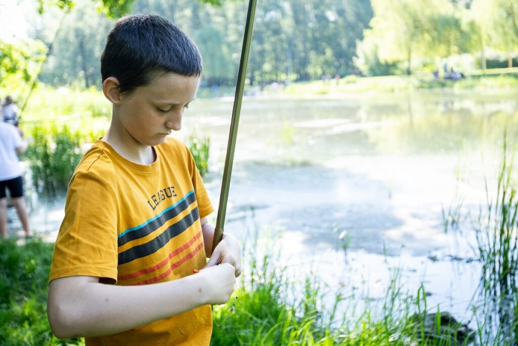 XIV Dziecięce Zawody Wędkarskie w Urzędzie Marszałkowskim, fot. Szymon Zdziebło, tarantoga.pl dla UMWKP