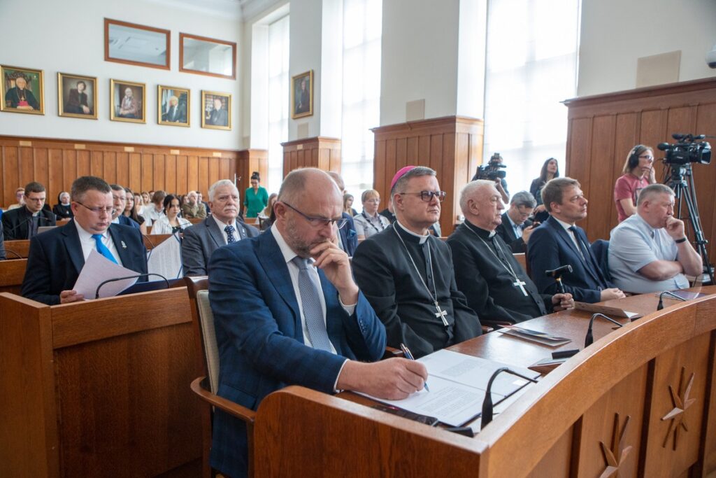 Konferencja naukowa „Fides et ratio. Przesłanie św. Jana Pawła II do ludzi nauki 25 lat później” w Toruniu, fot. Mikołaj Kuras dla UMWKP