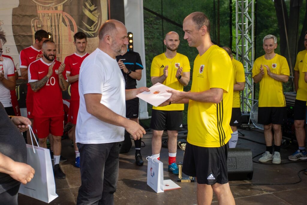 Podsumowanie meczu podczas „Przystanku JPII”, fot. Mikołaj Kuras dla UMWKP