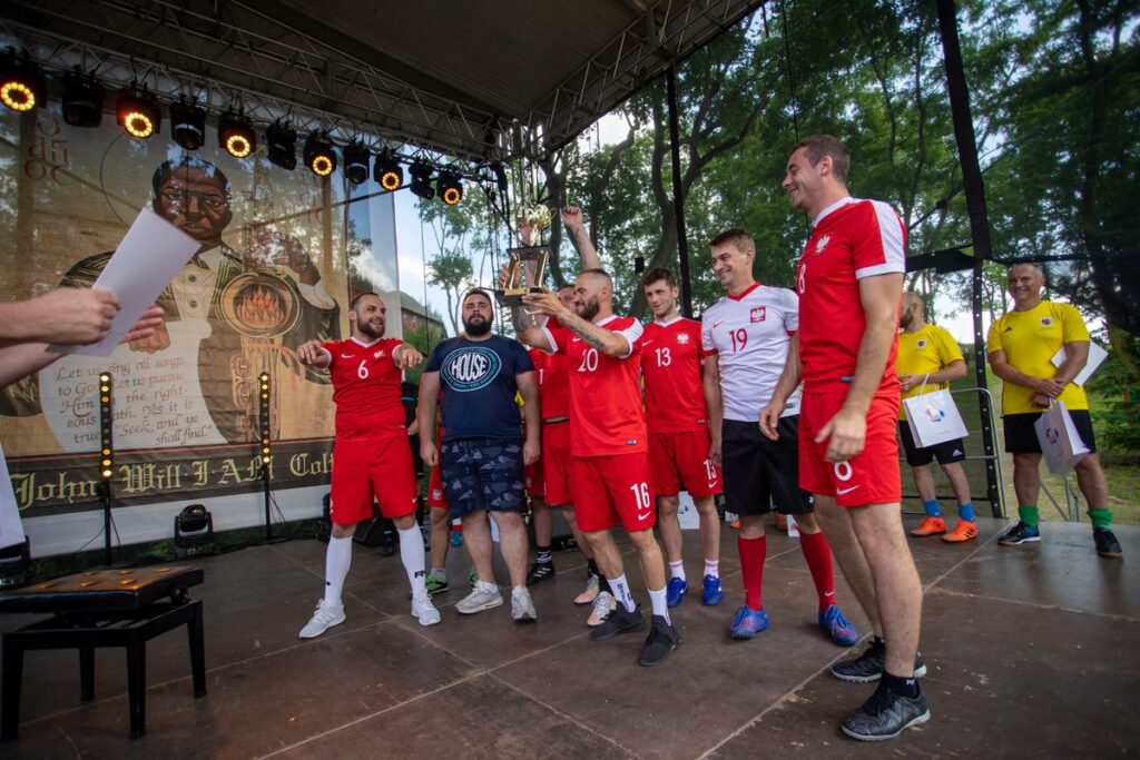 Podsumowanie meczu podczas „Przystanku JPII”, fot. Mikołaj Kuras dla UMWKP