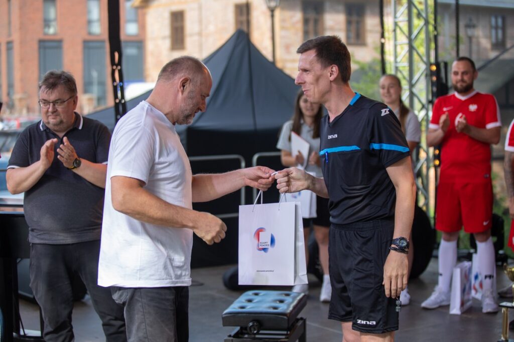 Podsumowanie meczu podczas „Przystanku JPII”, fot. Mikołaj Kuras dla UMWKP