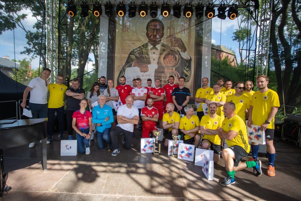 Podsumowanie meczu podczas „Przystanku JPII”, fot. Mikołaj Kuras dla UMWKP