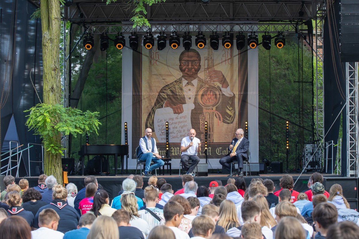 Przystanek JPII „Wiara, kultura, dobro”, fot. Mikołaj Kuras dla UMWKP