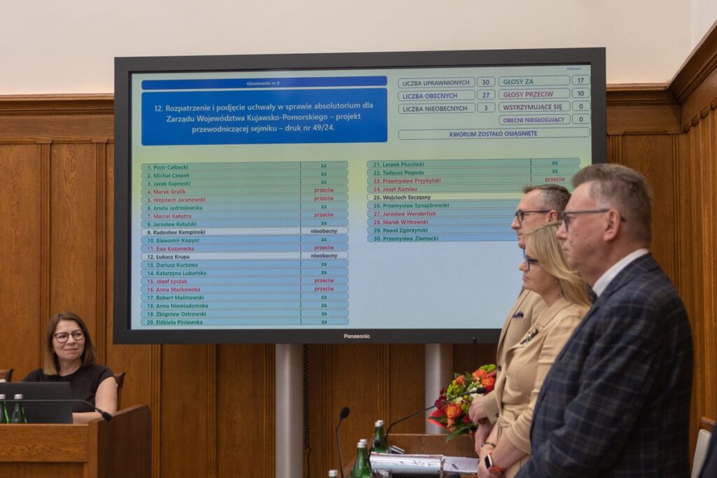 Sesja absolutoryjna sejmiku województwa, fot. Mikołaj Kuras dla UMWKP