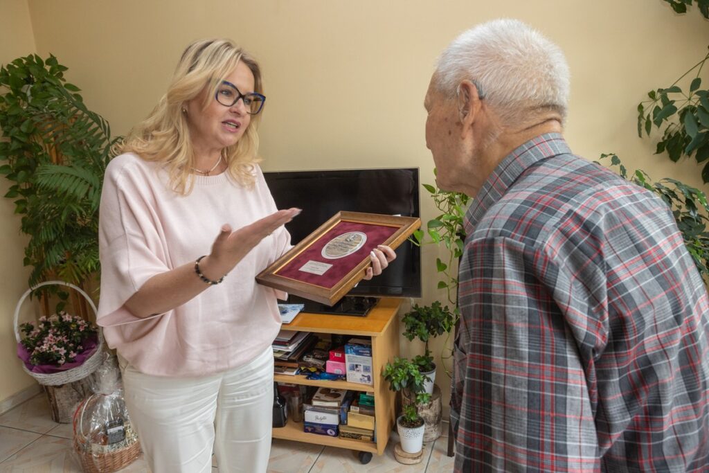 Setne urodziny Edwarda Holinko fot. Mikołaj Kuras dla UMWKP