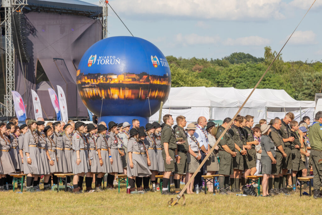 06.07.2024 Torun, Aeroklub Pomorski . Miedzynarodowy Zlot Harcerzy i Scoutow WICEK 2024 Fot. Mikolaj Kuras dla UMWKP