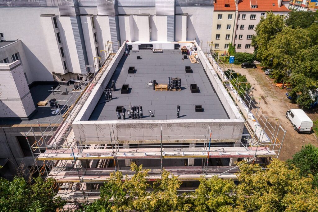 Rozbudowa Książnicy Kopernikańskiej, lipiec 2024, fot. Szymon Zdziebło