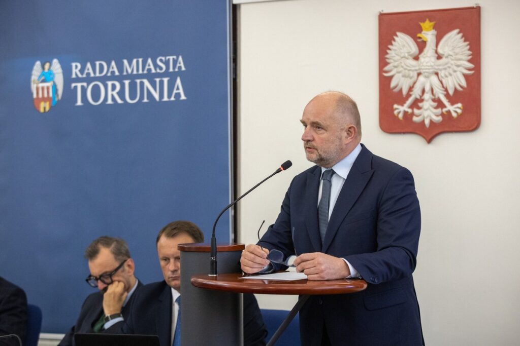 Sesja Rady Miasta Torunia, 17 lipca 2024 r., fot. Mikołaj Kuras dla UMWKP