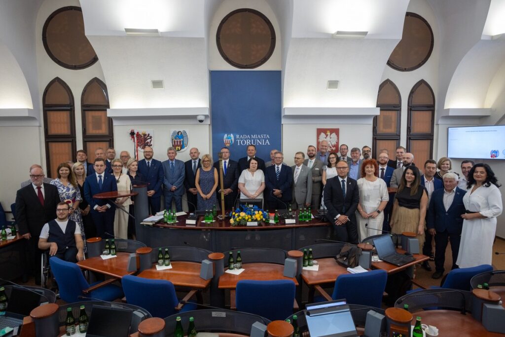 Sesja Rady Miasta Torunia, 17 lipca 2024 r., fot. Mikołaj Kuras dla UMWKP