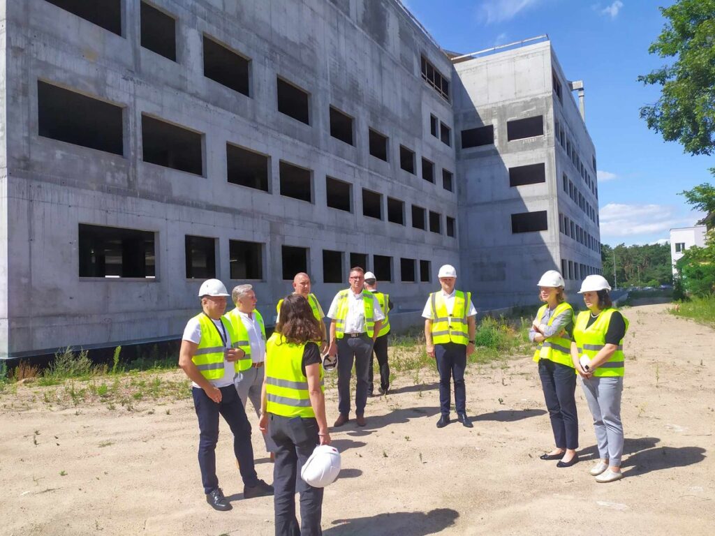 Wizytacja inwestycji przez przedstawicieli Europejskiego Banku Inwestycyjnego, fot. WSS we Włocławku