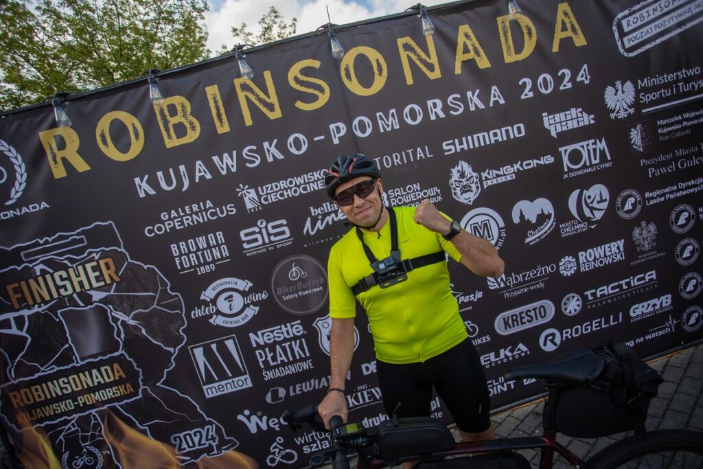 Start ultramaratonu rowerowego Robinsonada, fot. Mikołaj Kuras dla UMWKP