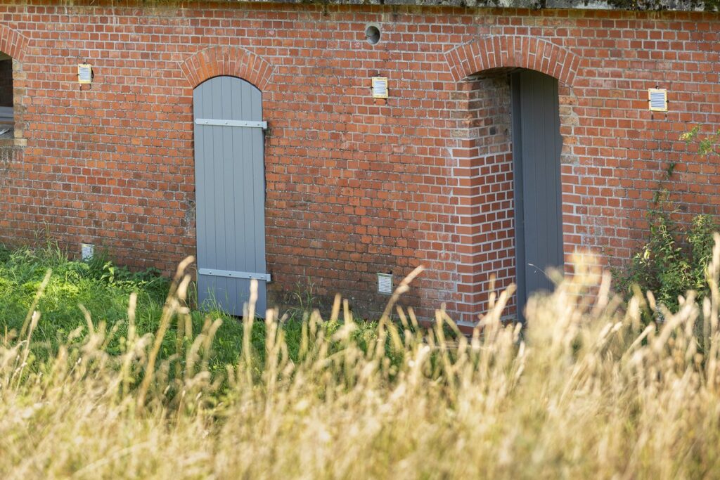 Rekonstrukcja stolarki drzwiowej w forcie II Twierdzy Chełmno w Dorposzu Szlacheckim, fot. Szymon Zdziebło/tarantoga.pl dla UMWKP
