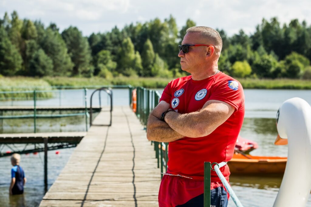 Patrol ratowników wodnych w Tleniu, fot. Tomasz Czachorowski/eventphoto.com.pl dla UMWKP