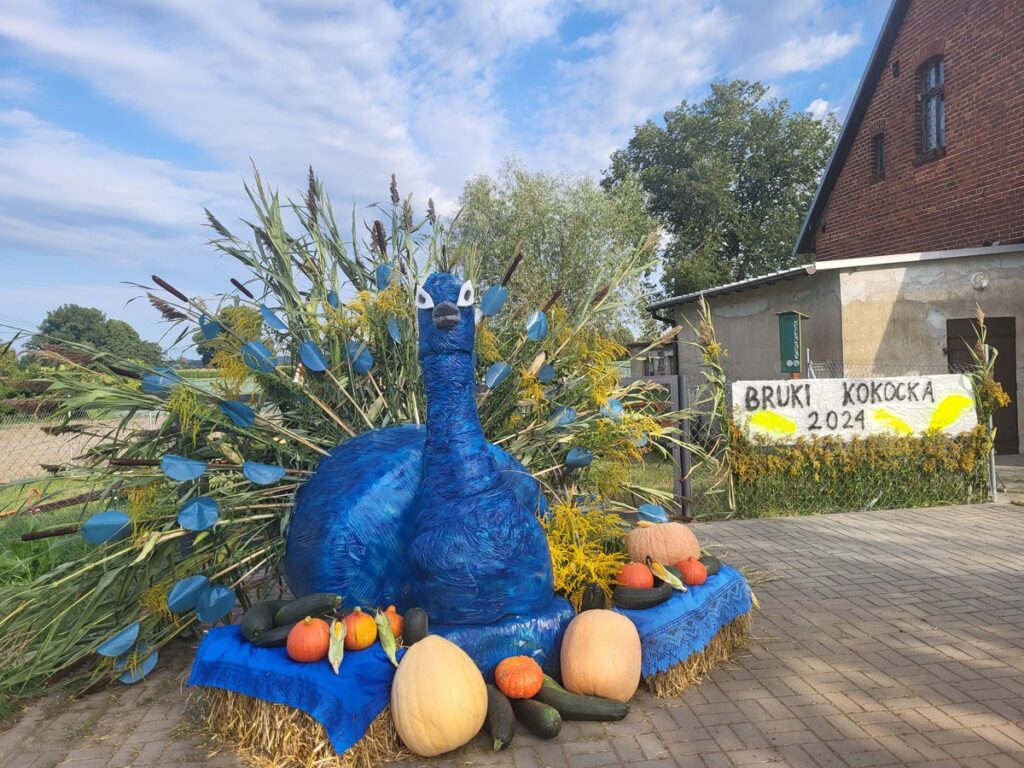 Witacz dożynkowy we wsi Bruki Kokocka, fot. UMWKP