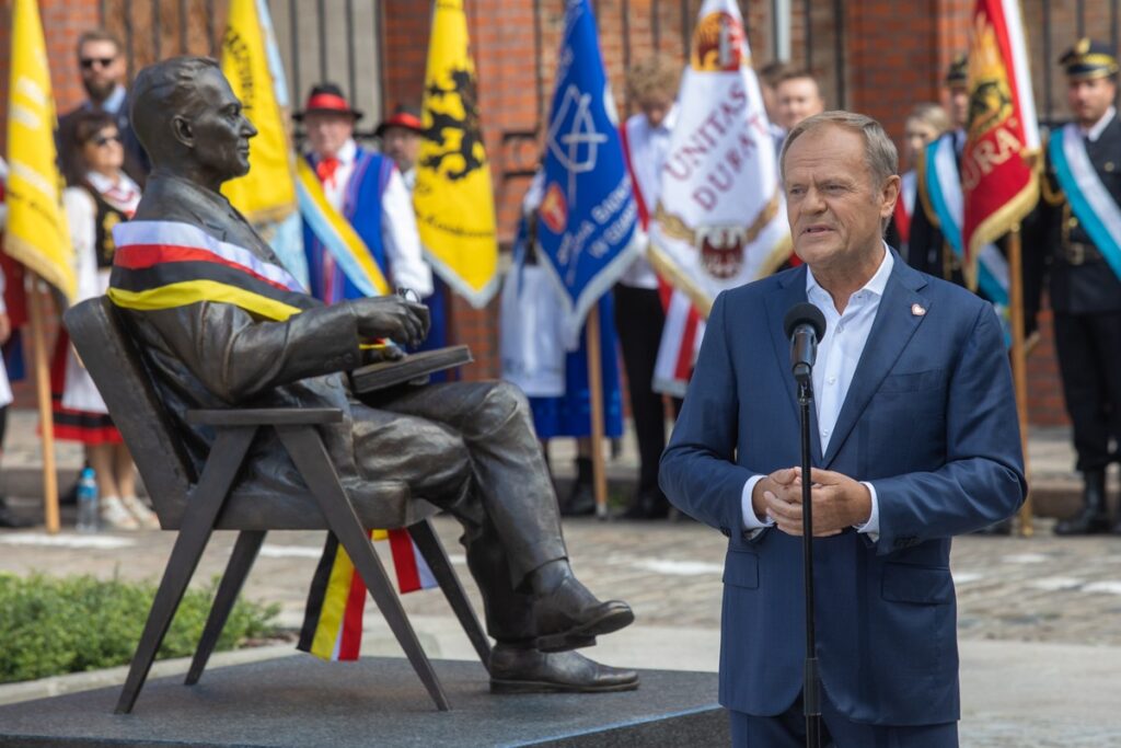 Odsłonięcie pomnika Lecha Bądkowskiego w Gdańsku, fot. Mikołaj Kuras dla UMWKP