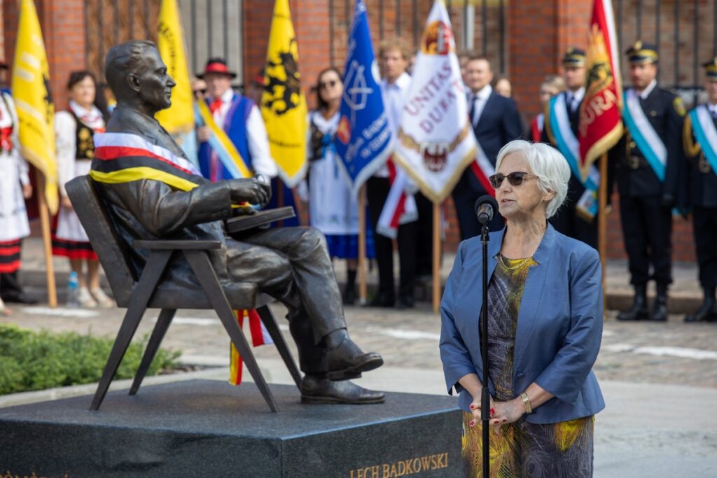 Odsłonięcie pomnika Lecha Bądkowskiego w Gdańsku, fot. Mikołaj Kuras dla UMWKP