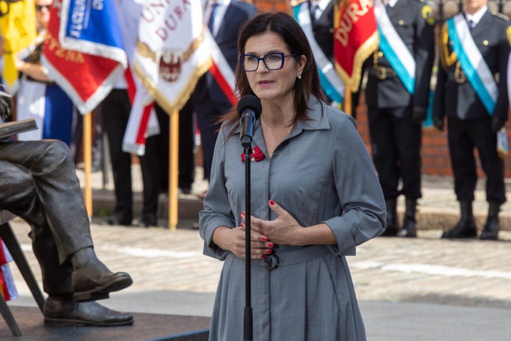 Odsłonięcie pomnika Lecha Bądkowskiego w Gdańsku, fot. Mikołaj Kuras dla UMWKP