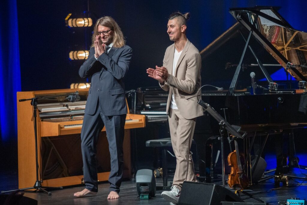 Koncert „Passacaglia” Leszka Możdżera i Adama Bałdycha w ramach Międzynarodowego Festiwalu i Konkursu Skrzypcowego im. Karola Lipińskiej w Toruniu, fot. Mikołaj Kuras dla UMWKP